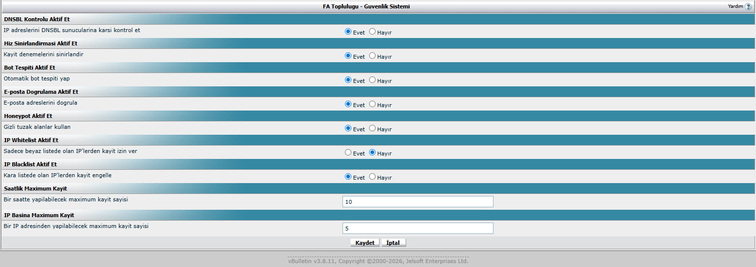 Vbulletin 3.8.x - G�venlik Sistemi ( Yeni )