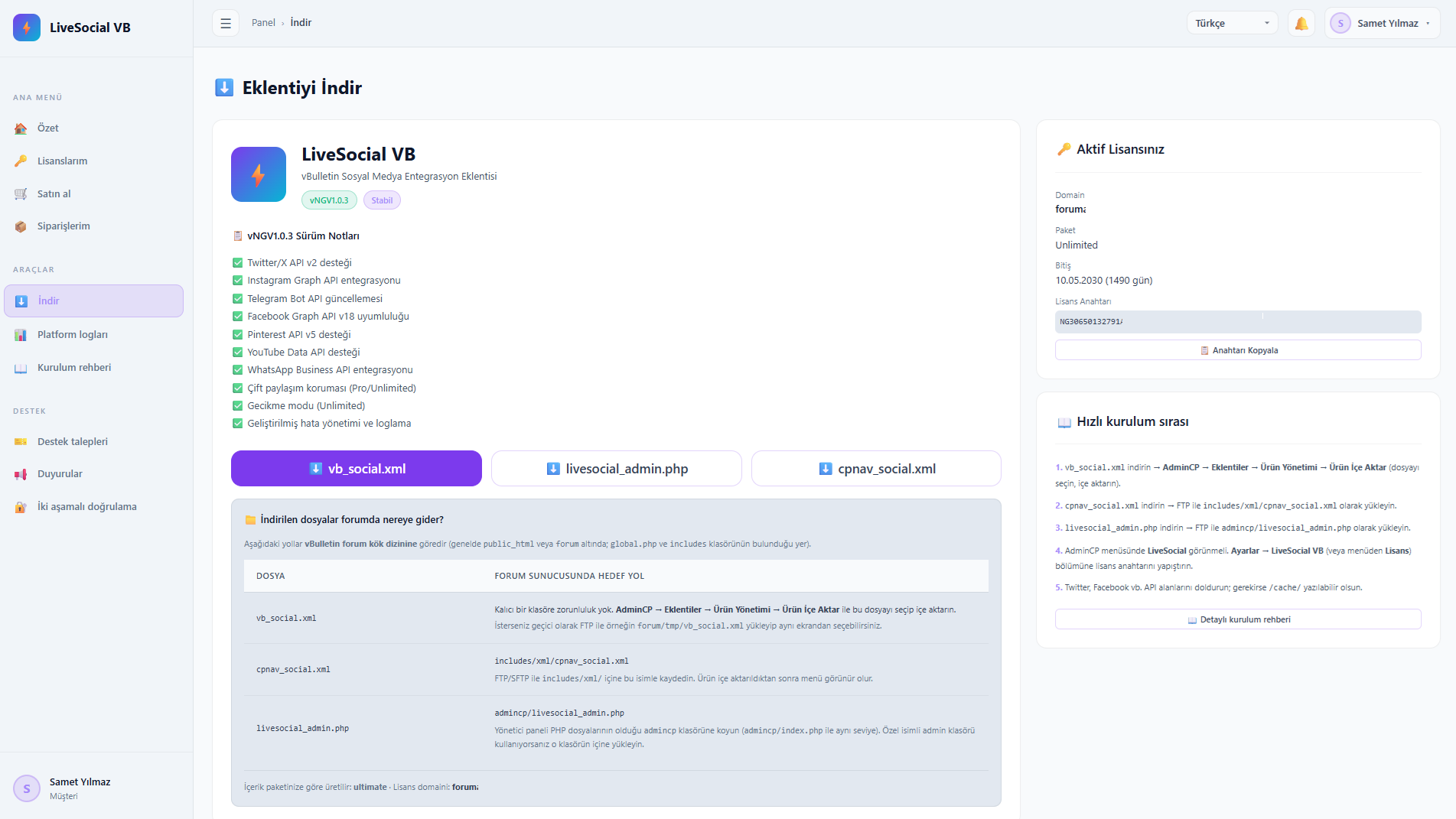 LiveSocial VB: Sosyal Medya Entegrasyon Platformu