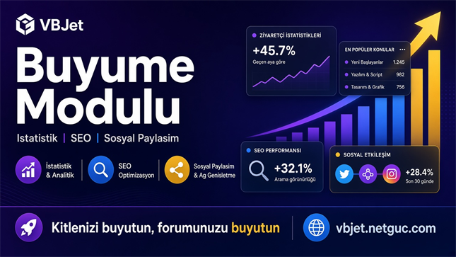 VBJET � Forum g�venlik, performans ve bulut panel