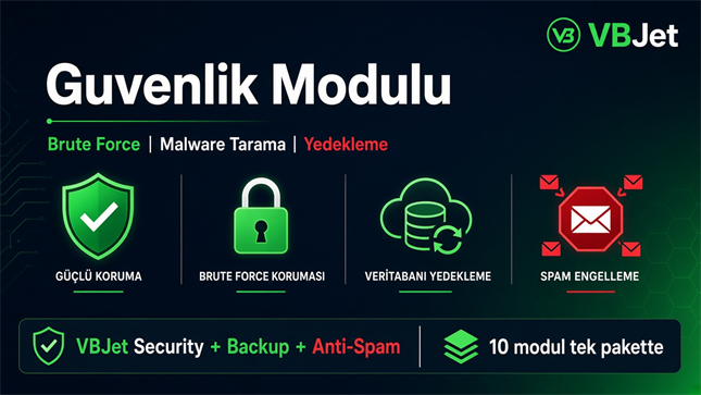 VBJET � Forum g�venlik, performans ve bulut panel